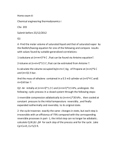 Home exam iii Chemical engineering thermodynamics i Che 203