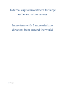 External investment in zoo sites interviews with successful zoo