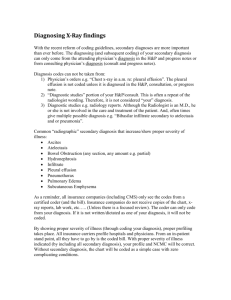 Diagnosing X-Ray findings