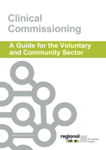 Clinical Commissioning- A Guide for the Voluntary and Community