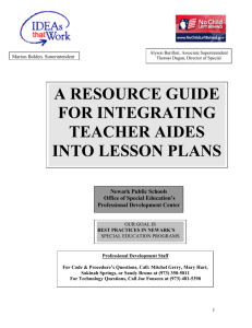 Teacher Aide Guide