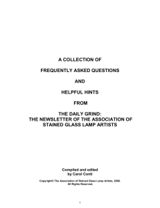 A COLLECTION OF - Association of Stained Glass Lamp Artists