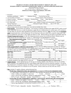 OFFICIAL RECORD OF ALL IV THERAPY AND DME SUPPLIES