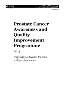 Developing a prostate cancer awareness and quality improvement