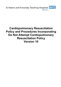 Resuscitation Policy March 2014 Version 10 Final CEC Approved