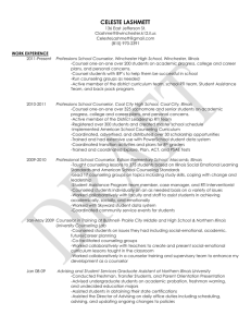 Mrs. Lashmett`s Sample Resume