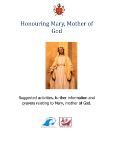 Honouring Mary, Mother of God