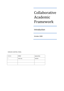 Collaborative Academic Framework