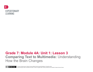 Grade 7 ELA Module 4A, Unit 1, Lesson 3