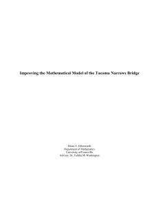 Improving the Mathematical Model of the Tacoma Narrows Bridge