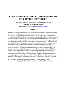 government - nonprofit partnership