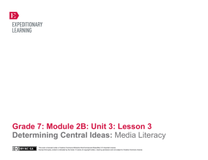 Grade 7 Module 2B, Unit 3, Lesson 3