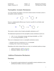 Nucleophilic Aromatic Substitution