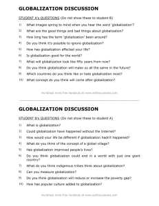 ESL conversation lesson on globalization