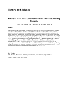 Effects of Wool Fiber Diameter and Bulk on Fabric