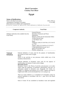 Egypt - Basel Convention