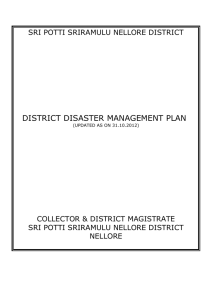 District Disaster Management Action Plan