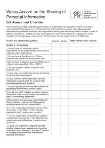 WASPI Self Assessment Checklist