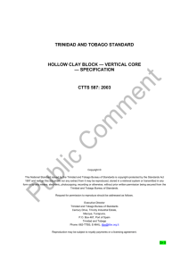 trinidad and tobago standard