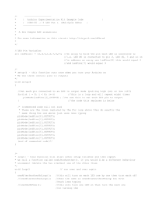 Arduino Experimentation Kit Example Code | * | CIRC
