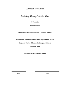 HoneyPot - Clarkson University