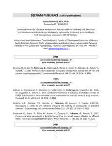 publication - Fakulta rybářství a ochrany vod ve Vodňanech