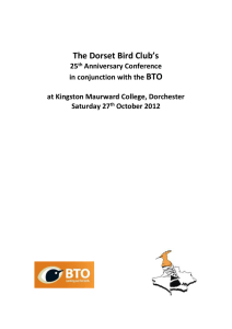 Speakers info: - Dorset Bird Club
