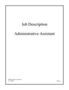 Administrative Assistant JD