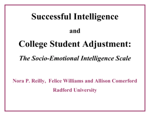 Successful Intelligence - Nora P. Reilly, Ph.D.