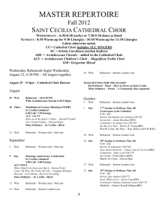 Fall_Master_REPERTOIRE_2012 - St Cecilia Cathedral Music