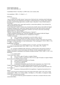 Conservation Land Act