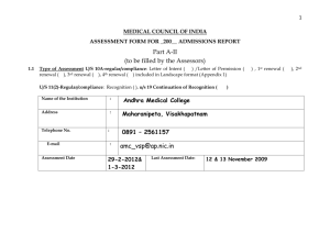 Andhra Medical College, Visakhapatnam 29-02&01-3