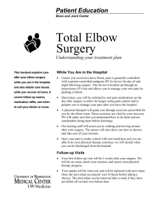 Total Elbow Surgery - University of Washington