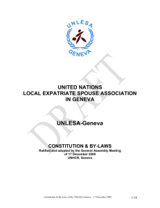 UNITED NATIONS LOCAL EXPATRIATE SPOUSE