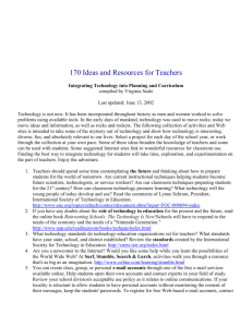 170 Ideas and Resources for Teachers