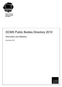DCMS Public Bodies Directory 2010