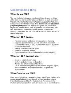 Understanding IEPs