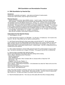 DNA Quantitation by Hoechst Dye for Normalizations