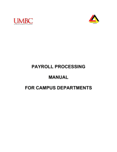 Payroll Processing Manual