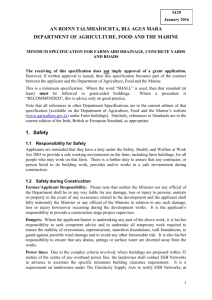 S129 Minimum Specifications for Farmyard Drainage, Concrete