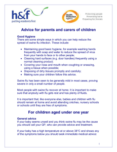Advice for parents and carers of children Good Hygiene There are