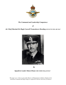 The Command and Leadership Competence ofAir