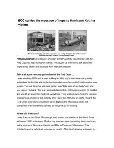 ECC carries the message of hope to Hurricane Katrina victims