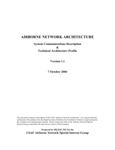 Airborne Network Architecture