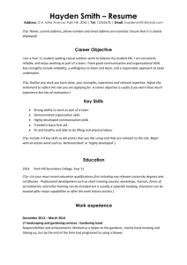 Student resume (Word, 44KB)