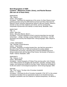 Best Biographies of 2009 - the LBPH Network Libraries Wiki