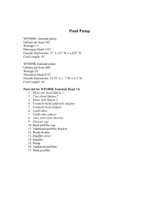 WP1000E- fountain pump