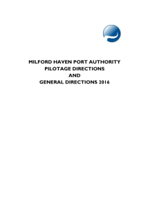 general directions - Milford Haven Port Authority