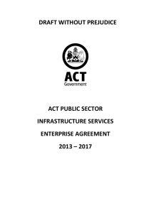 act public sector infrastructure services enterprise agreement 2013