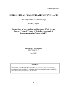Comparison of Internet Protocol Version 4 (IPv4) versus